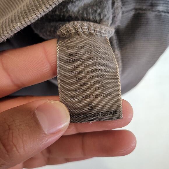 Chicago Hoodie Sweatshirt Adult Small Gray 1/4 Zip Pocket Drawstring Pocket - Picture 7 of 9